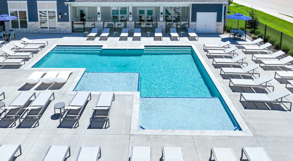Pool and sundeck at Jasper in St Peters, Missouri