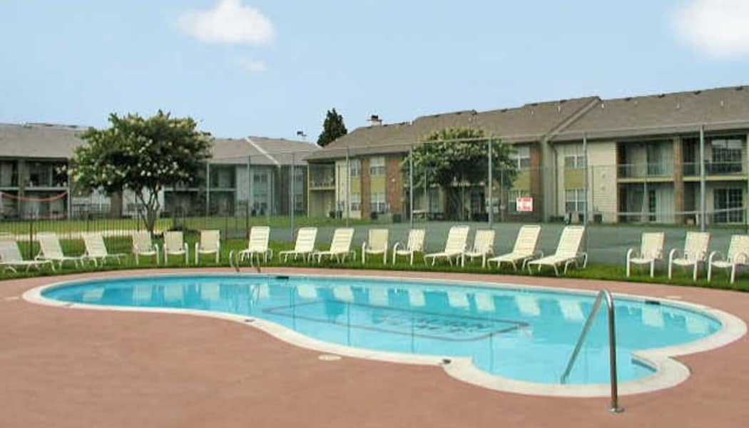 Swimming pool at Auburn Place Apartments in Virginia Beach, VA