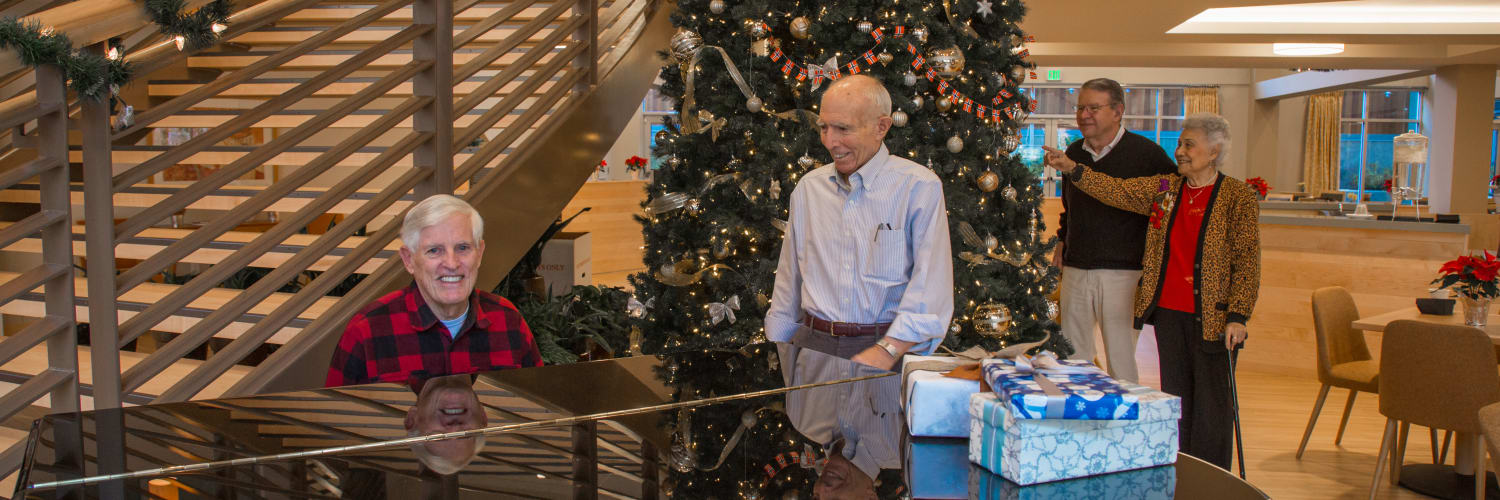 The senior living community at Merrill Gardens has many activities to keep you busy