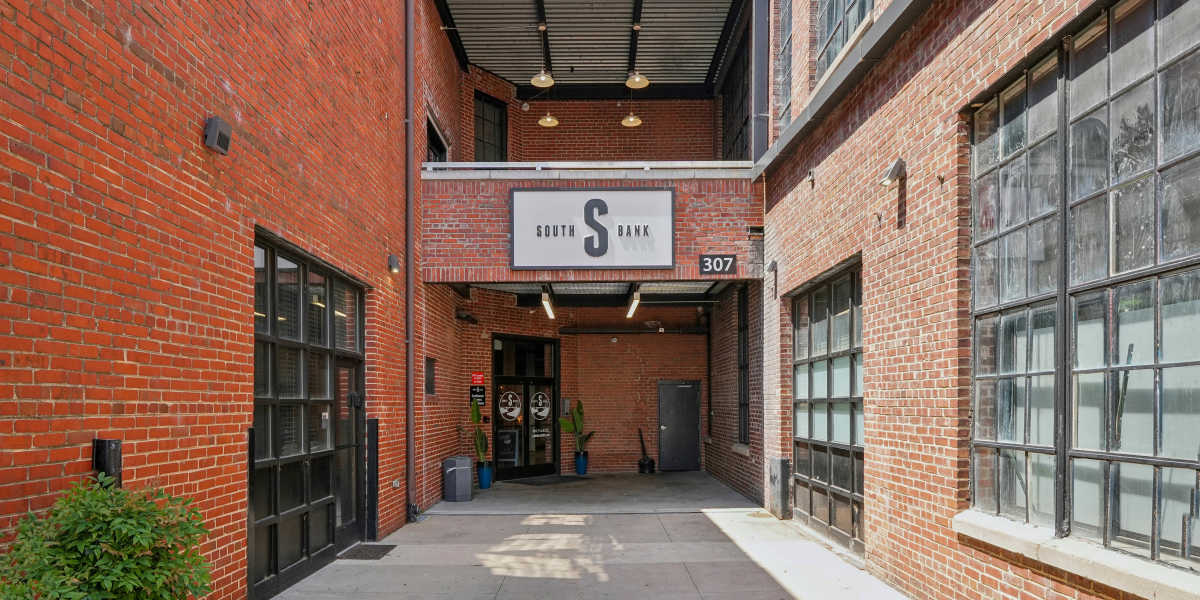 Apartment building exterior at South Bank in Richmond, Virginia