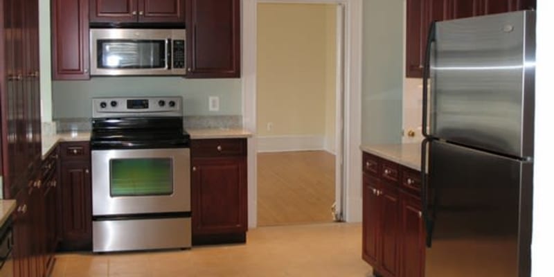 A fully equipped kitchen at Wood Road in Annapolis, Maryland