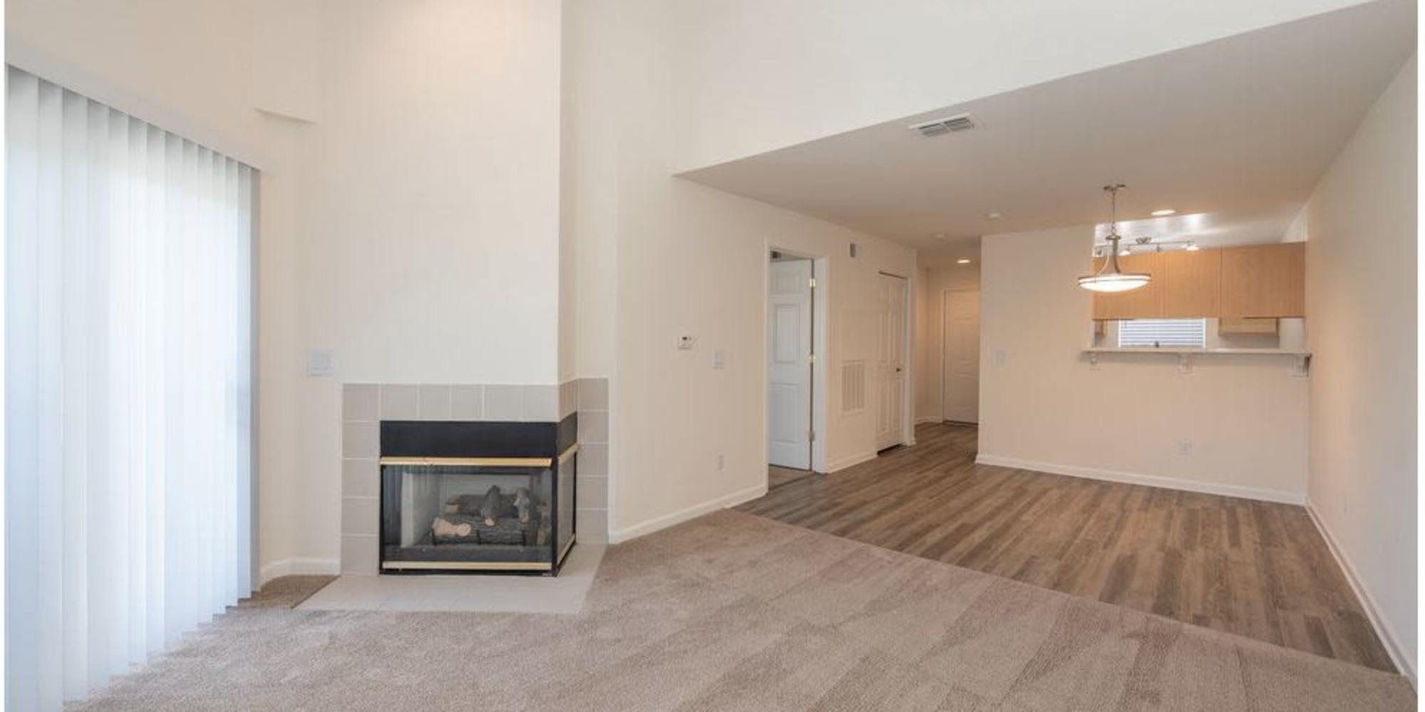 Apartment with fireplace at Granite Creek in Rocklin, California