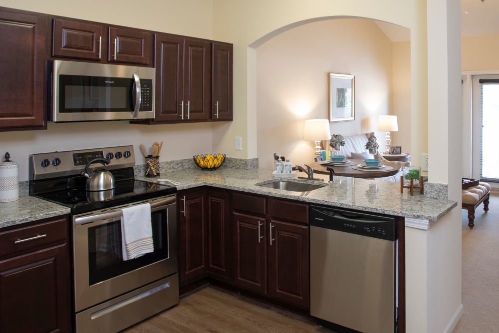 Kitchen at The Harmony Collection at Columbia in Columbia, South Carolina
