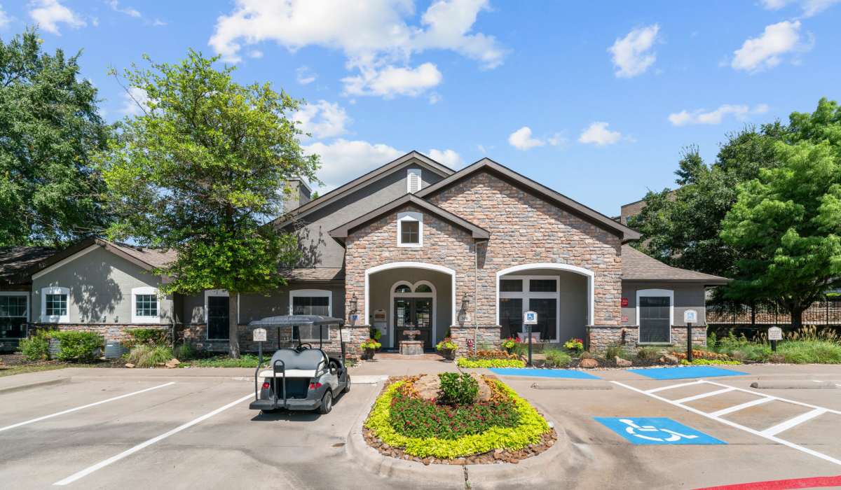 Clubhouse exterior at Hidden Creek in Allen, Texas