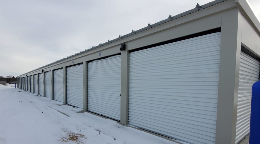 Exterior of outdoor units at KO Storage of Albert Lea in Albert Lea, Minnesota