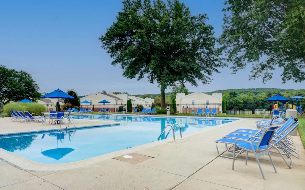 Swimming pool at The Preserve at Milltown in Downingtown, Pennsylvania