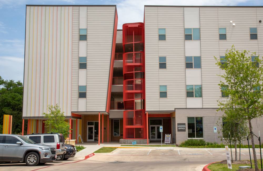 Kids playground at Parker Lane Apartments in Austin, Texas, 