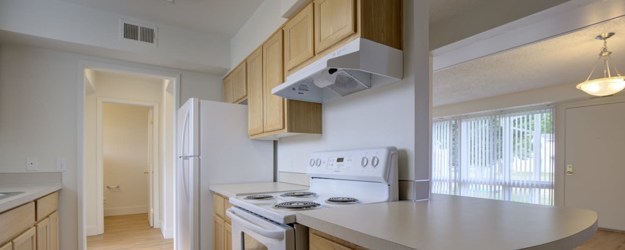 A kitchen at Clarkdale in Joint Base Lewis McChord, Washington