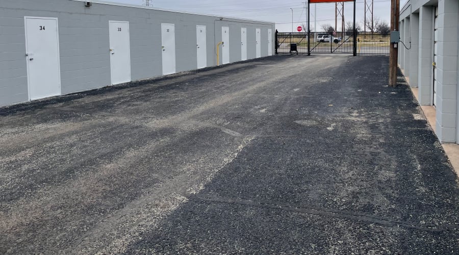 Exterior of outdoor units at KO Storage in San Angelo, Texas