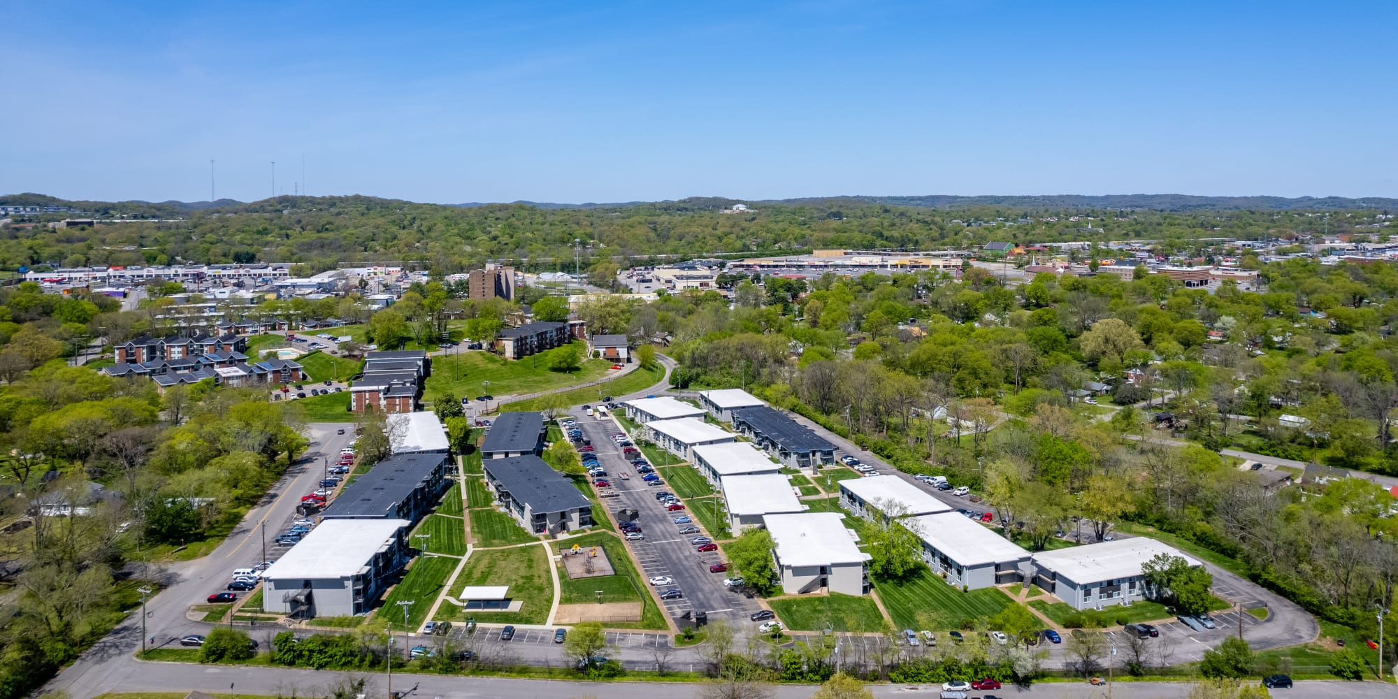 Open floor plan at Gibson Creek Apartments in Madison, Tennessee
