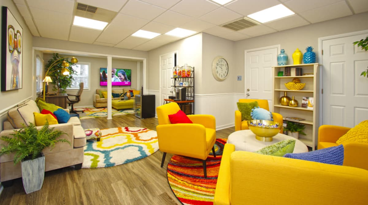 Community clubhouse at Old Mill Townhomes in Lynchburg, Virginia