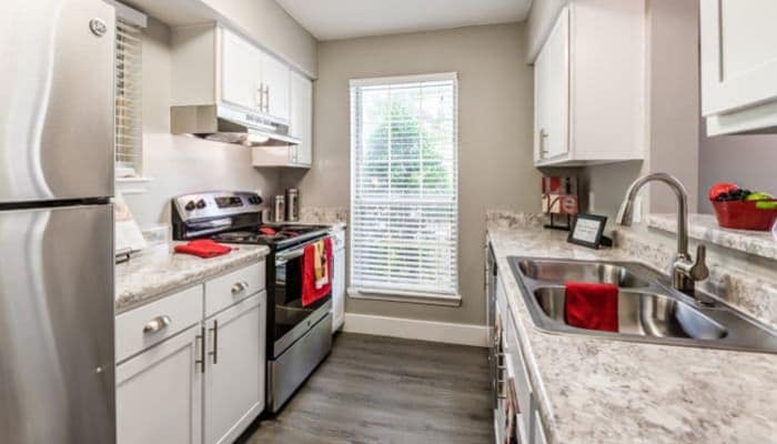 Upgraded kitchen at Six Forks Station