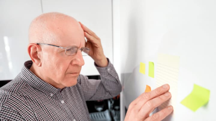 an older men confused 
