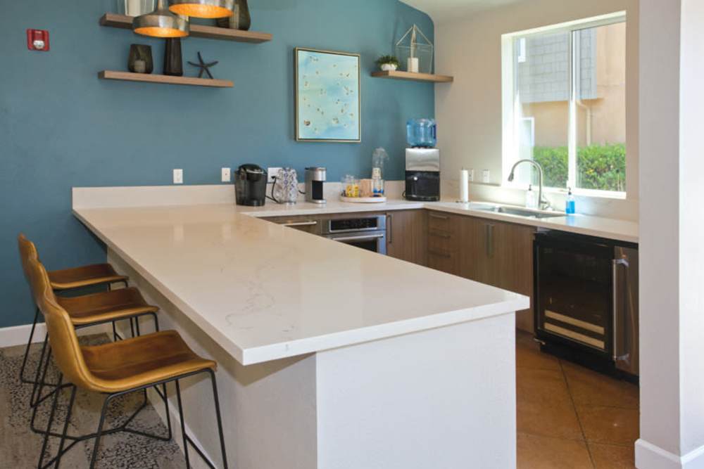 Clubhouse kitchen at Pacific Shores