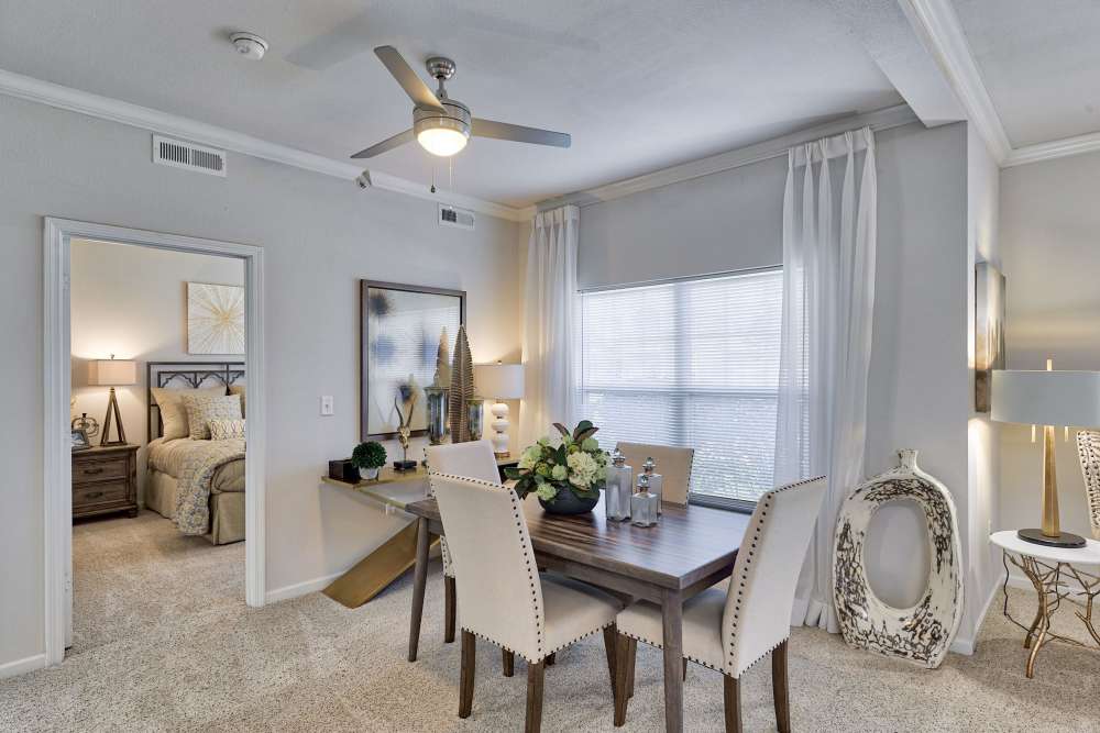 Dining area at Eastland Trails in Independence, Missouri
