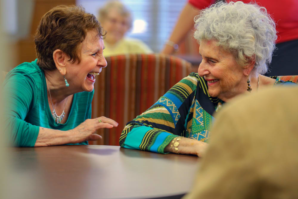 Residents laughing at Harmony at Hershey in Hershey, Pennsylvania
