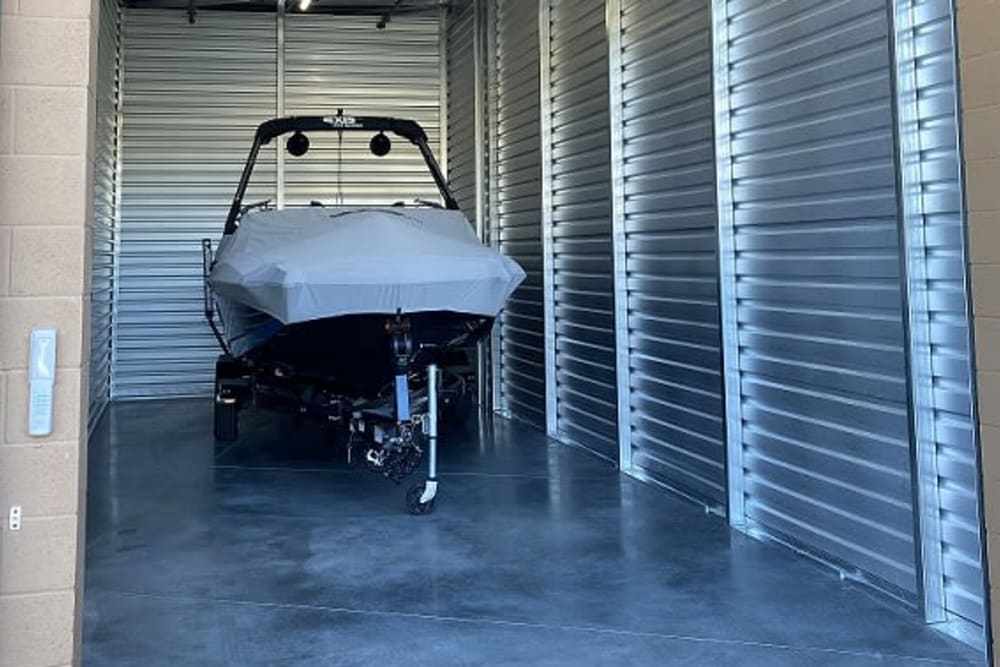 Boat storage available at Superior Boat, RV & Commercial Self Storage in Folsom, California. 