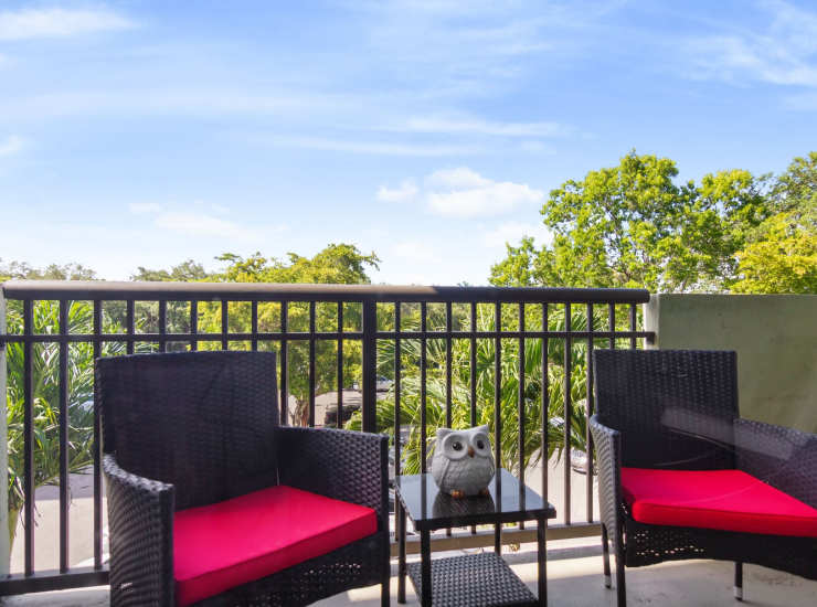 Patio at Forest Place in North Miami, Florida 