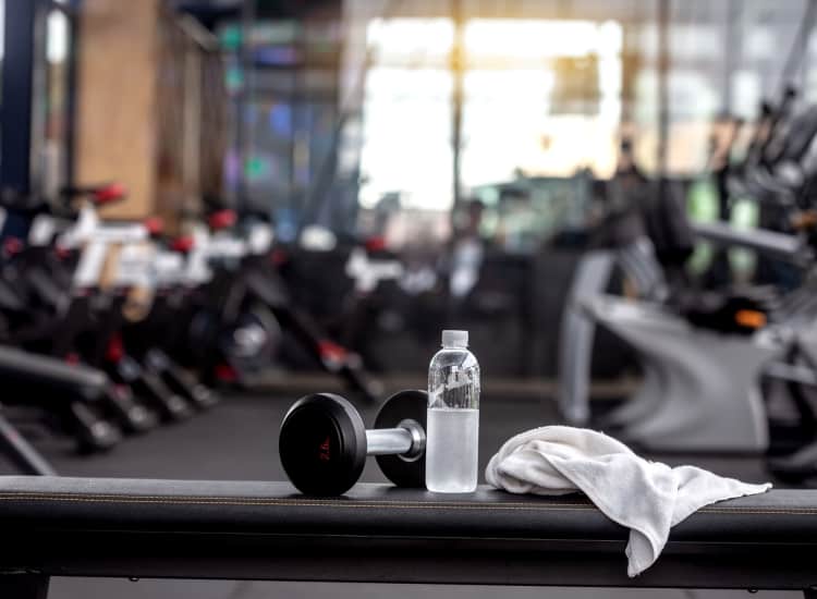 Fitness center at Island Parkside in Lawrence, Massachusetts