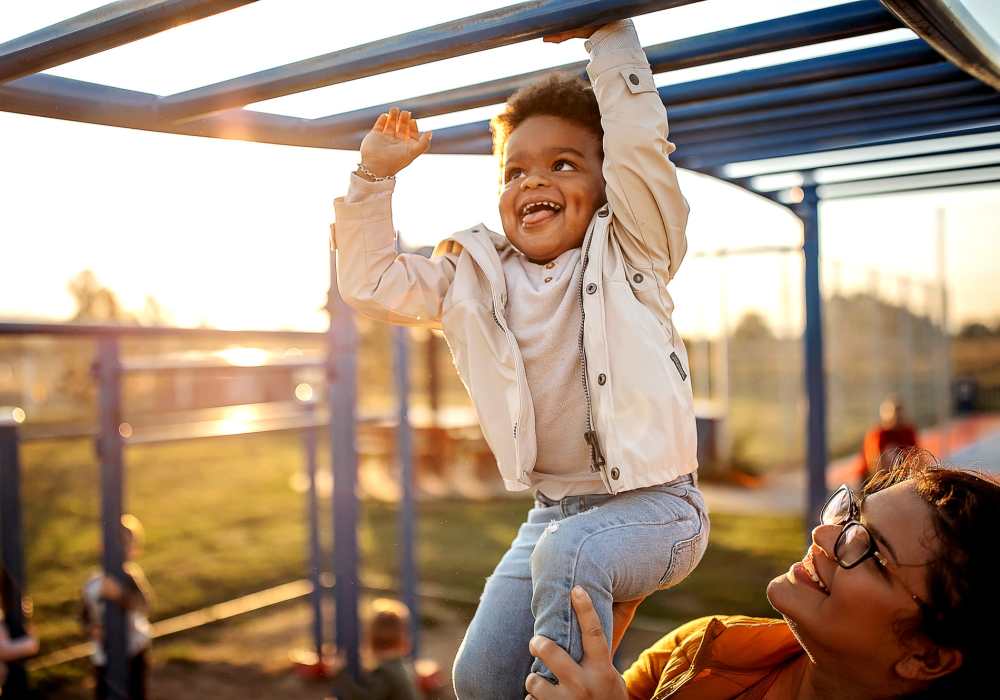 Kid in the park near UCE Apartment Homes in Fullerton, California 