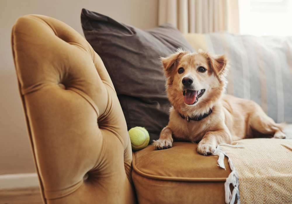 Resident dog at Sonoran Vista Apartments in Scottsdale, Arizona