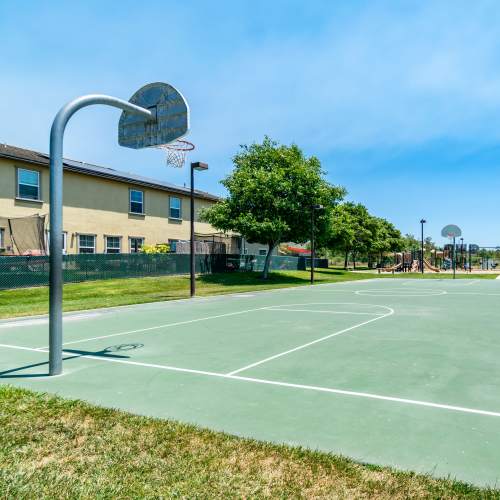 basketball court at San Onofre I in San Clemente, California