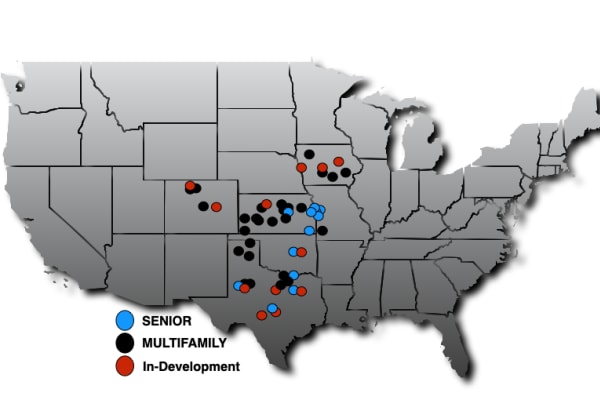 Overland Property Group locations map