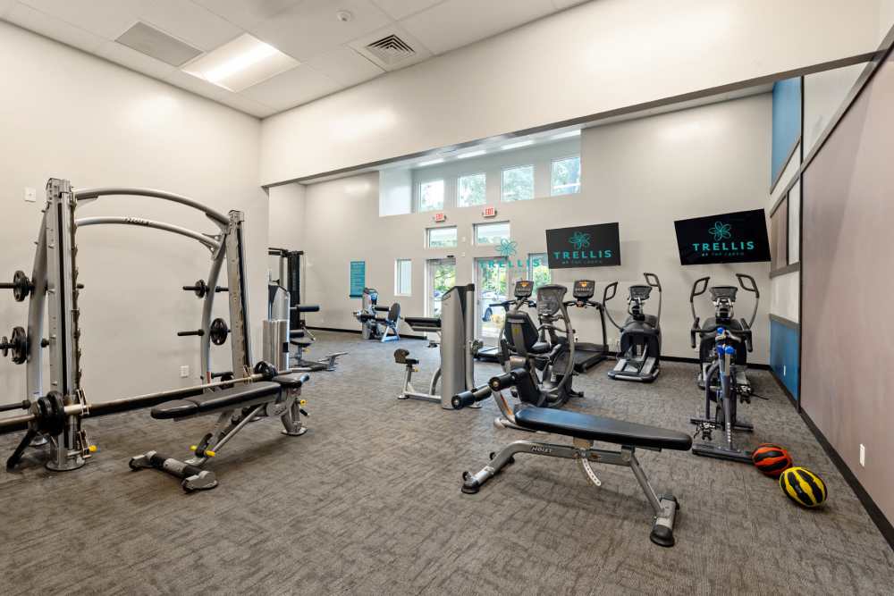 Fitness center at Trellis at the Lakes in St. Petersburg, Florida
