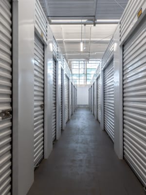 Indoor storage units at Nova Storage in Fillmore, California