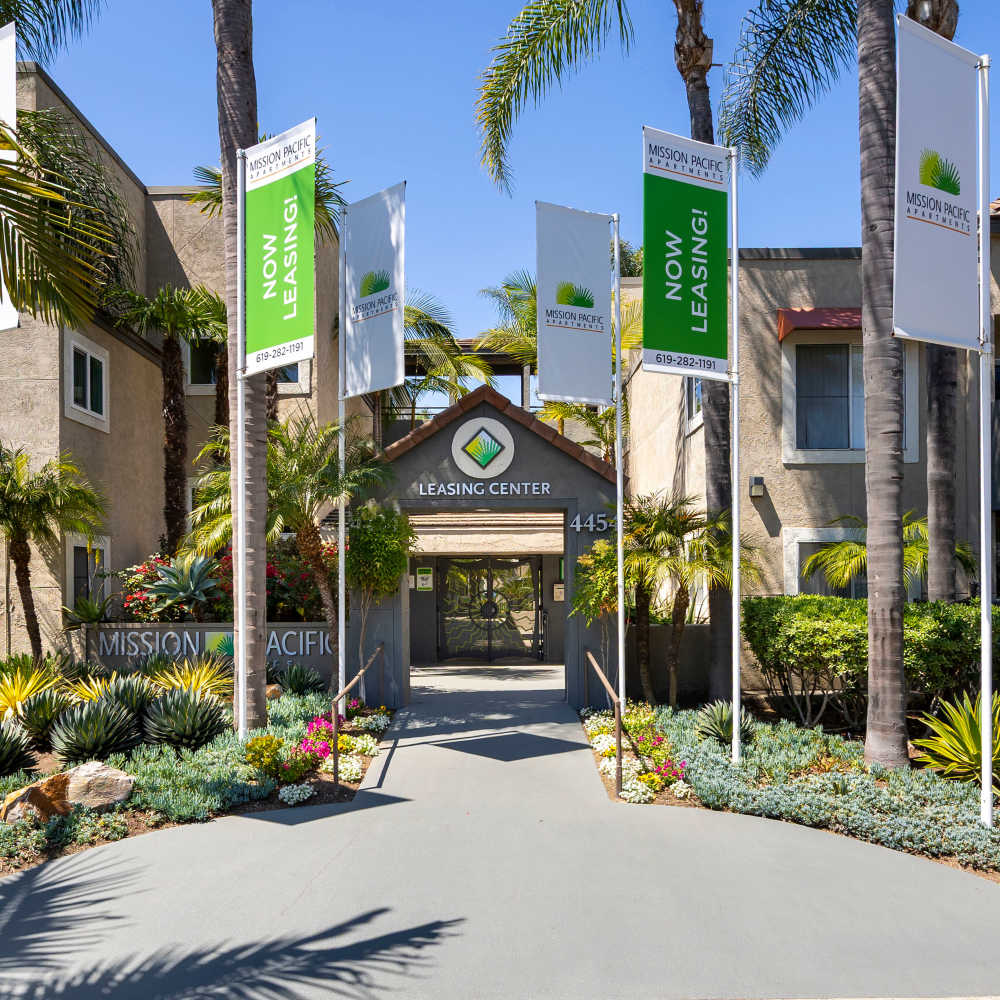 Great landscaping at Mission Pacific in San Diego, California