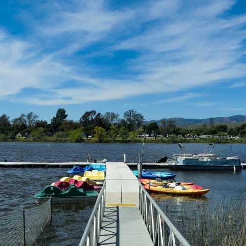 kayak and paddle boarding at Del Mar II in Oceanside, California