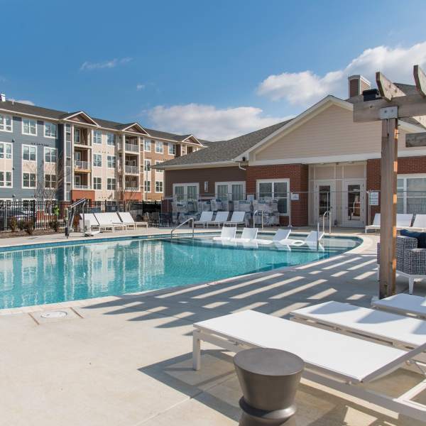 Resort-inspired pool at Palmer's Creek, Fredericksburg, Virginia