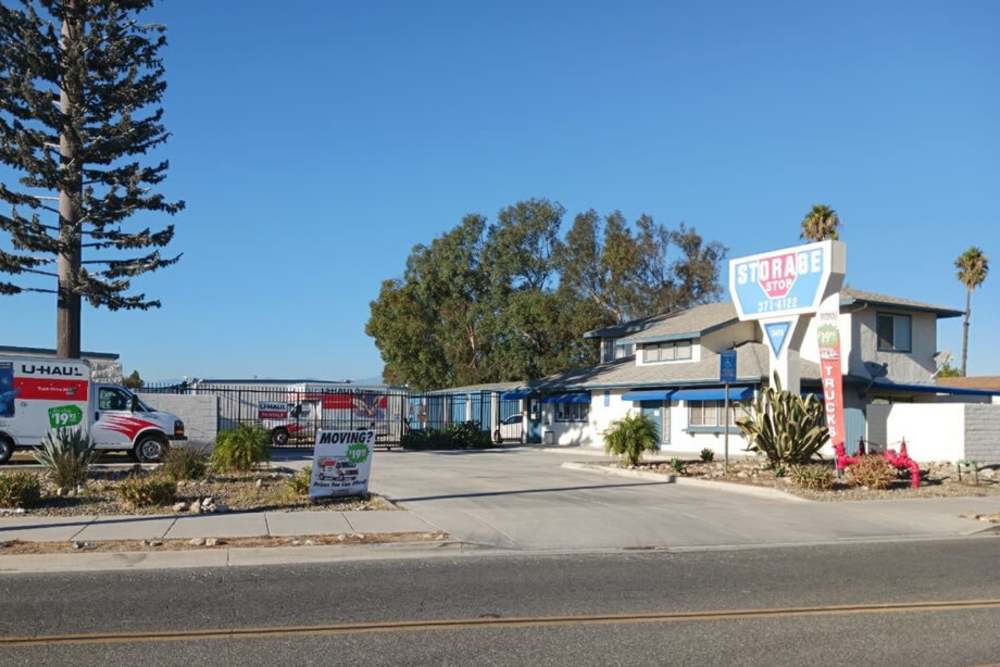 Roadside view of Storage Stop Norco in Norco, California