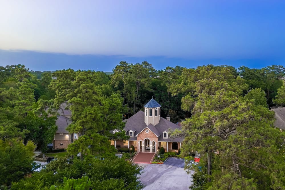 Aerial view of Marquis at Kingwood in Kingwood, Texas