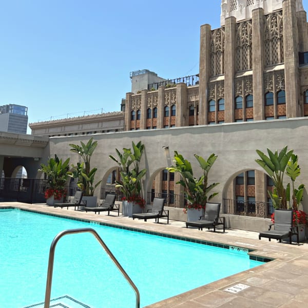 Pool at Broadway Palace in Los Angeles, California