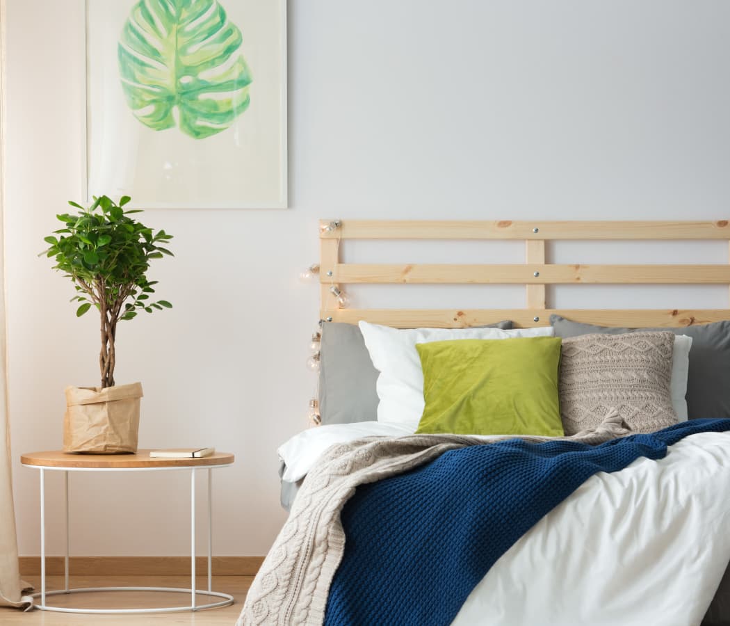 Heritage Apartments offers a natrually well-lit bedroom in Hillsborough, North Carolina