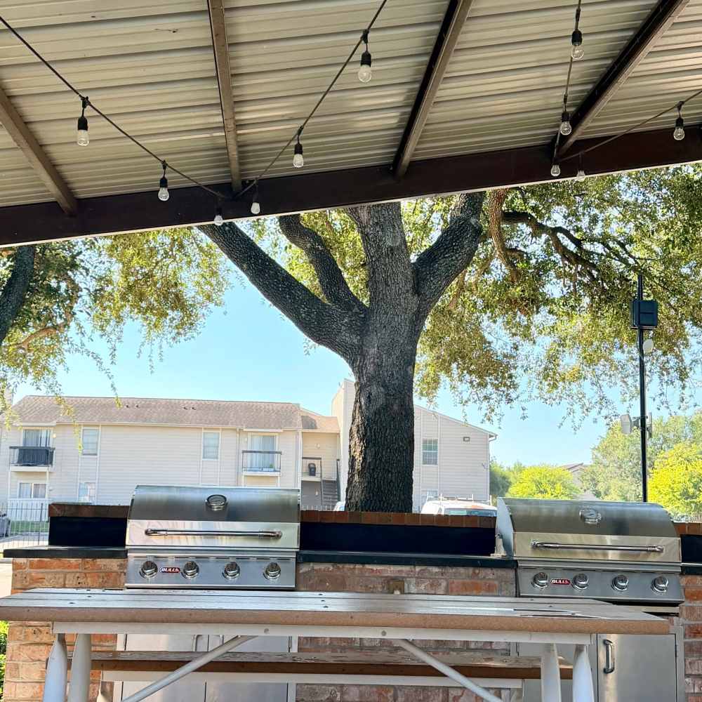 Outdoor BBQ station at  in , 