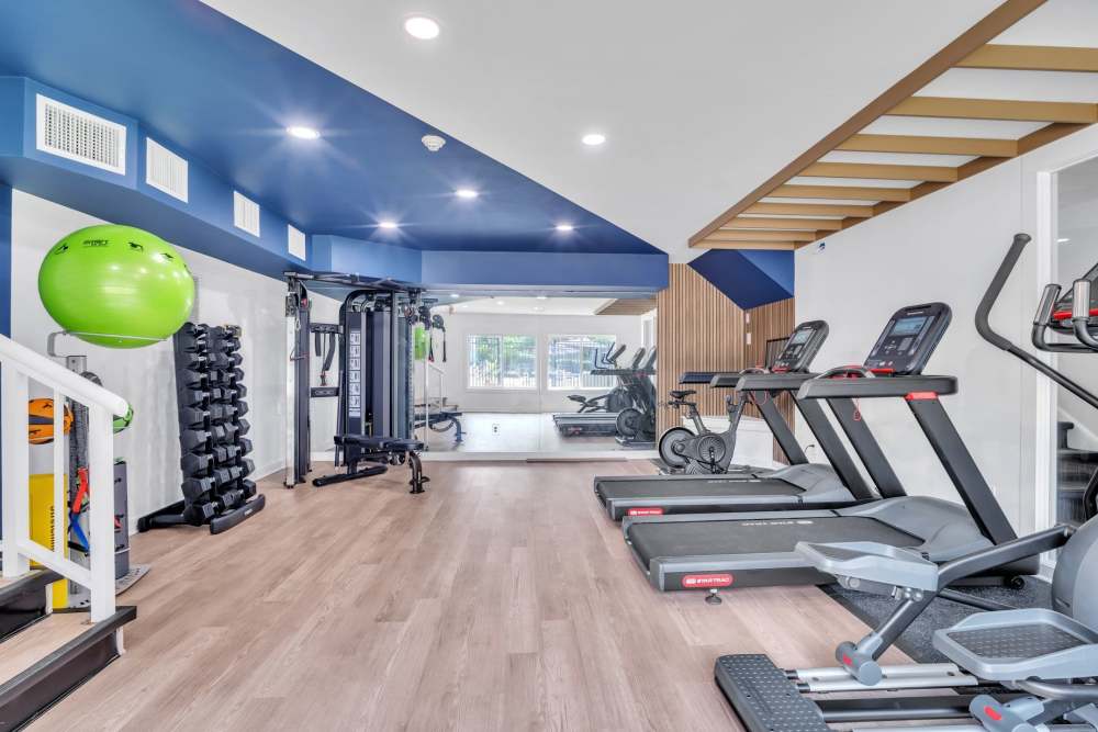 Fitness center at Eagle Rock Apartments at West Springfield in Springfield, Virginia