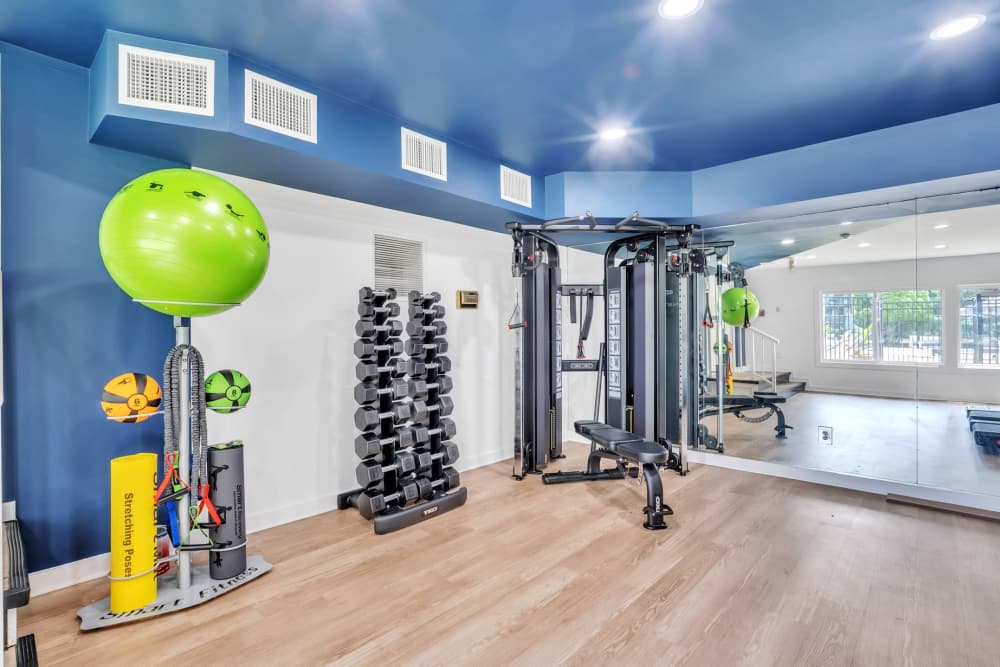 Community gym at Eagle Rock Apartments at West Springfield in Springfield, Virginia