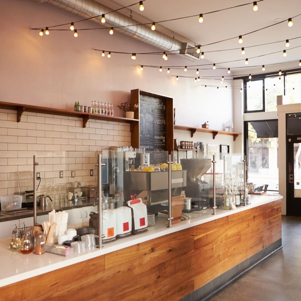 A well-stocked coffee bar near Zoey in Austin, Texas