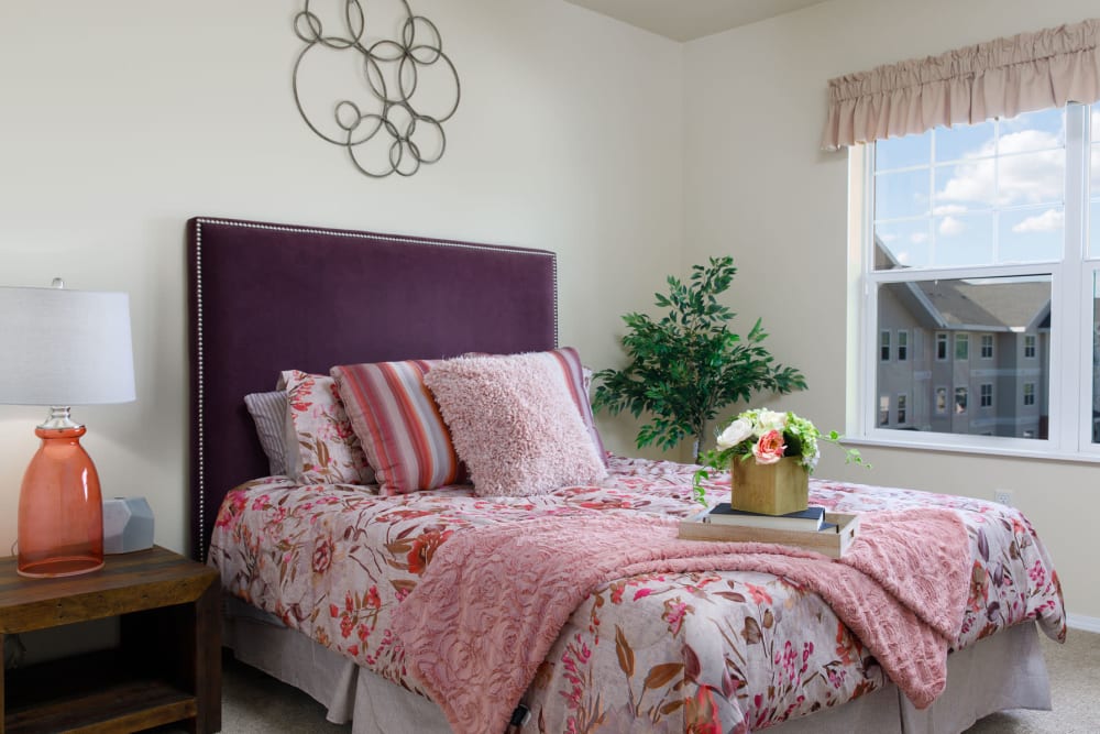 Bedroom at Touchmark at Harwood Groves in Fargo, North Dakota