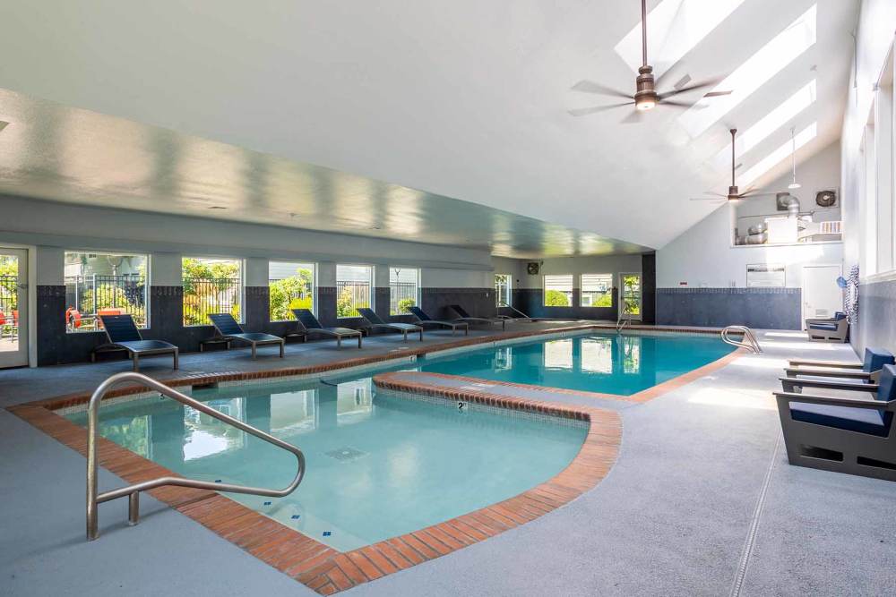 Indoor pool at The Park at Cooper Point Apartments in Olympia, Washington