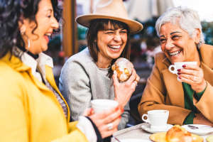 Residents out for drinks near Lake Wood Ranch in Coeur d'Alene, Idaho