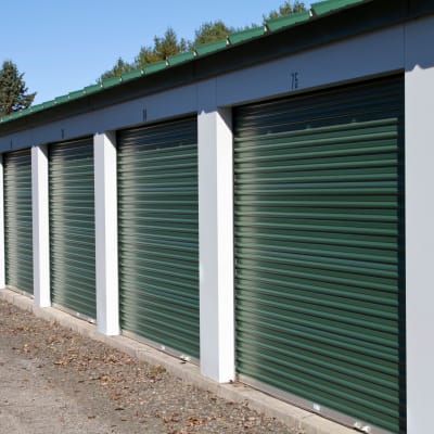Exterior storage units at Monster Self Storage in Winston-Salem, North Carolina