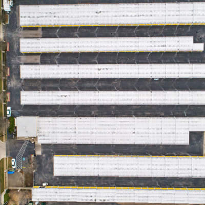 Aerial view of the units at Storage Star Quail Creek in Laredo, Texas