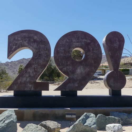 29 city sign at Ocotillo Heights in Twentynine Palms, California