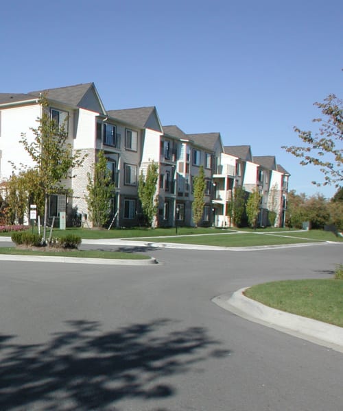 Street view of The Enclave at Muirwood in Farmington Hills, Michigan