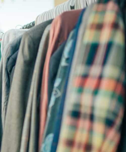 Clothes in a shopping center near New Forge Crossing in Waynesboro, Pennsylvania