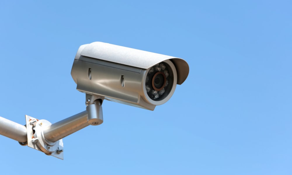 a surveillance camera at Trojan Storage of Lynnwood in Lynnwood, WA