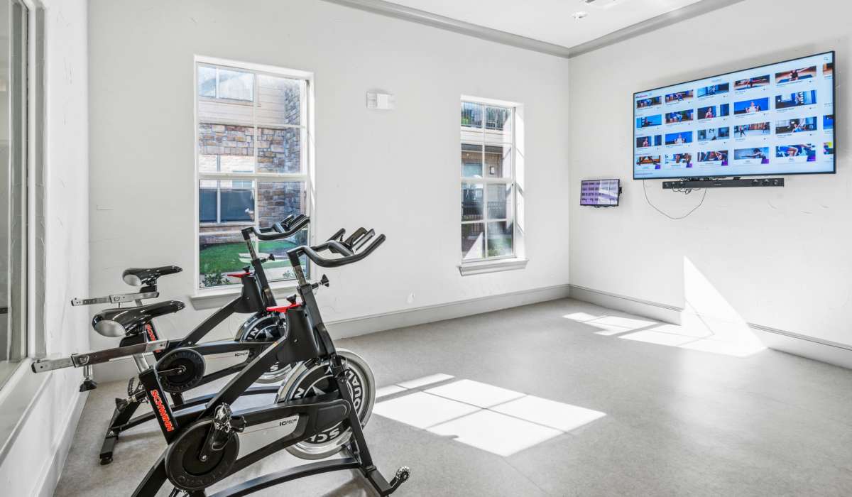 Fitness center at Park Avenue at Boulder Creek in Houston, Texas